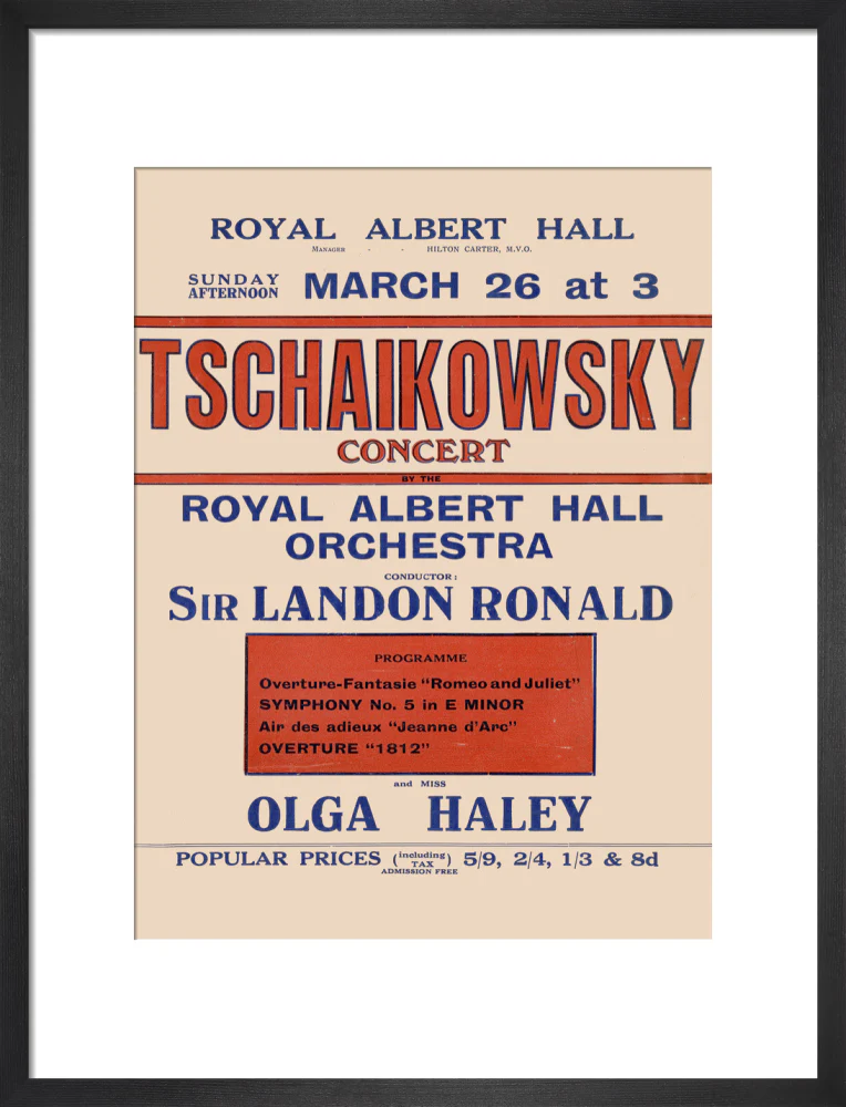 Handbill from Special Sunday Concerts (1921-1922 Season) - Tschaikowsky Concert by the Royal Albert Hall Orchestra and Miss Olga Haley, 26 March 1922 - Image 7