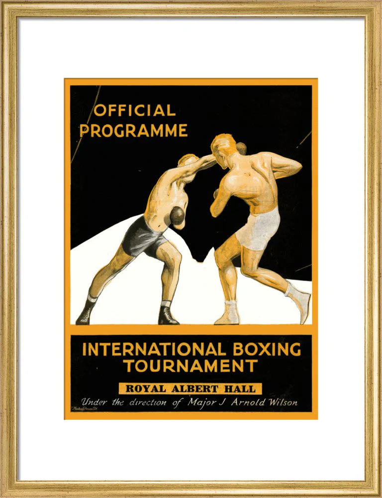 International Boxing Tournament Programme Art Print - Image 11