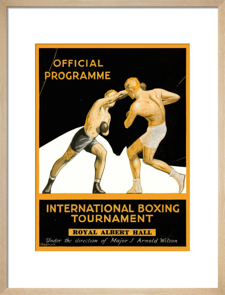 International Boxing Tournament Programme Art Print - Image 12