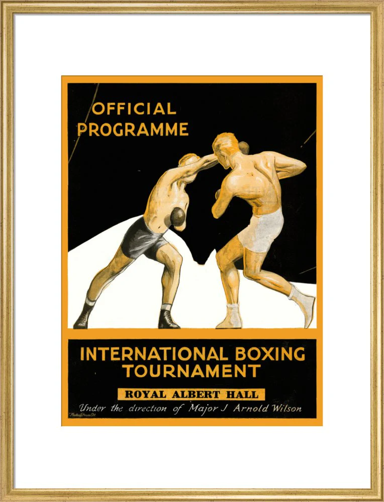 International Boxing Tournament Programme Art Print - Image 16
