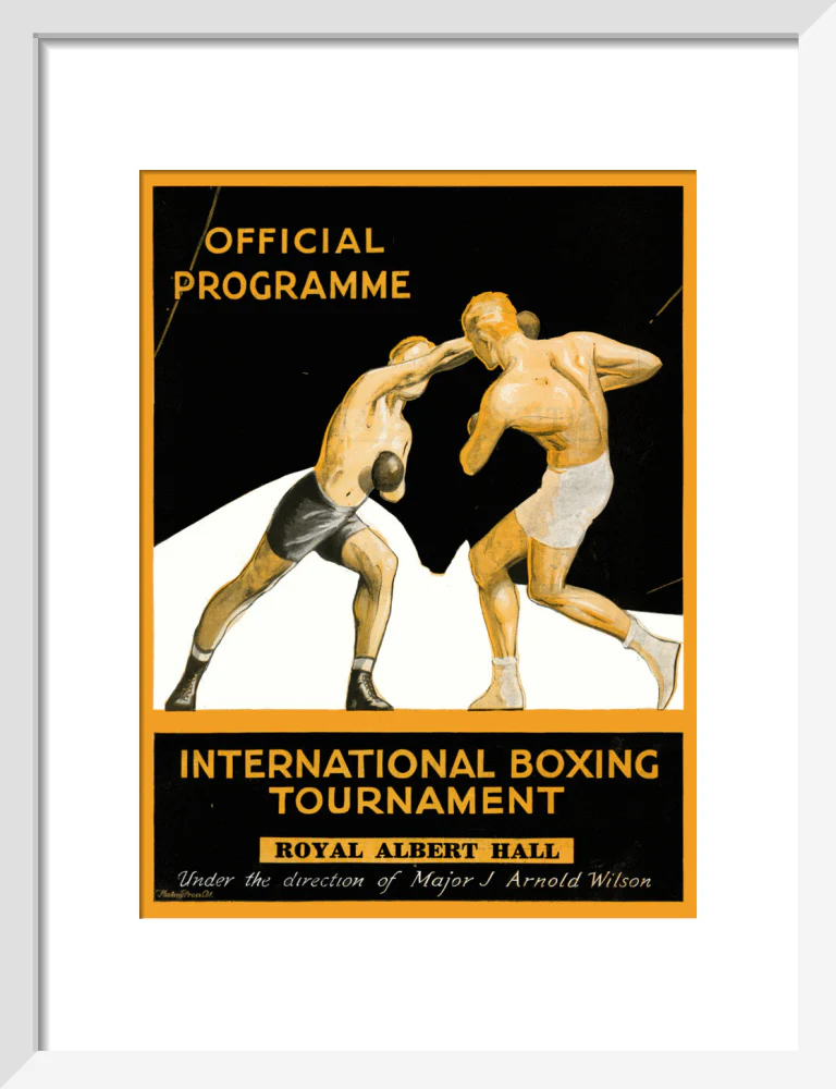 International Boxing Tournament Programme Art Print - Image 24