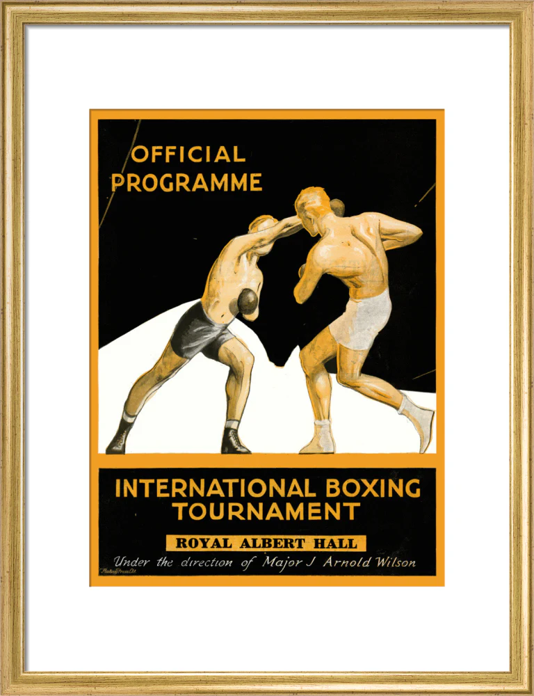 International Boxing Tournament Programme Art Print - Image 30
