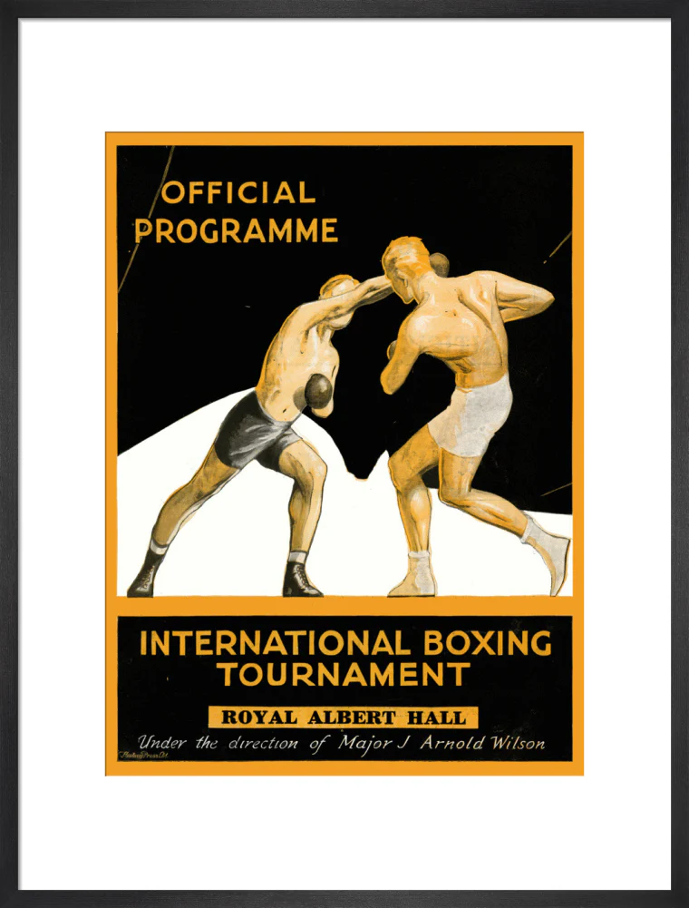 International Boxing Tournament Programme Art Print - Image 33