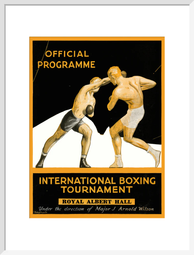 International Boxing Tournament Programme Art Print - Image 34