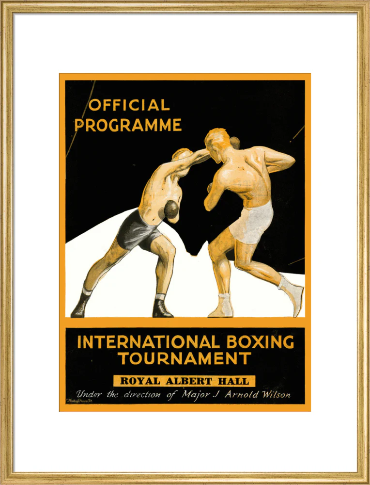 International Boxing Tournament Programme Art Print - Image 35