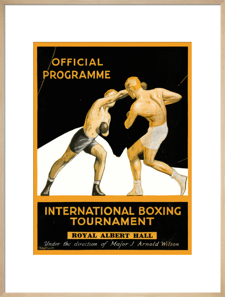 International Boxing Tournament Programme Art Print - Image 41