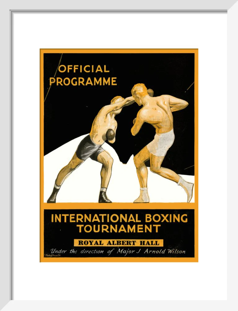 International Boxing Tournament Programme Art Print - Image 5