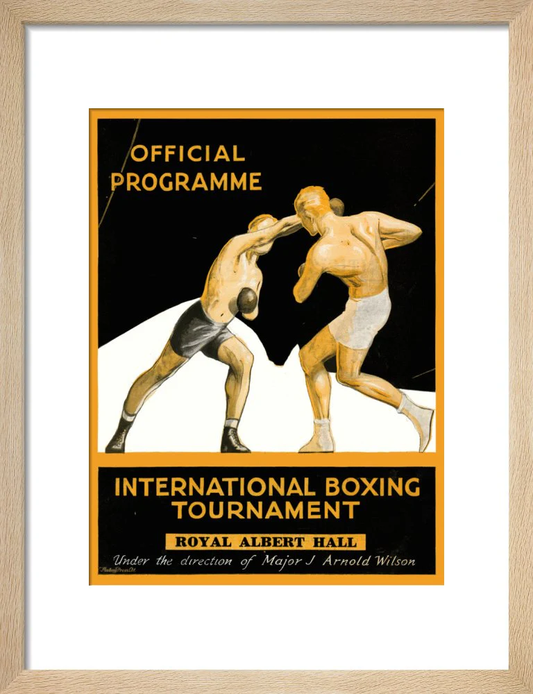 International Boxing Tournament Programme Art Print - Image 7