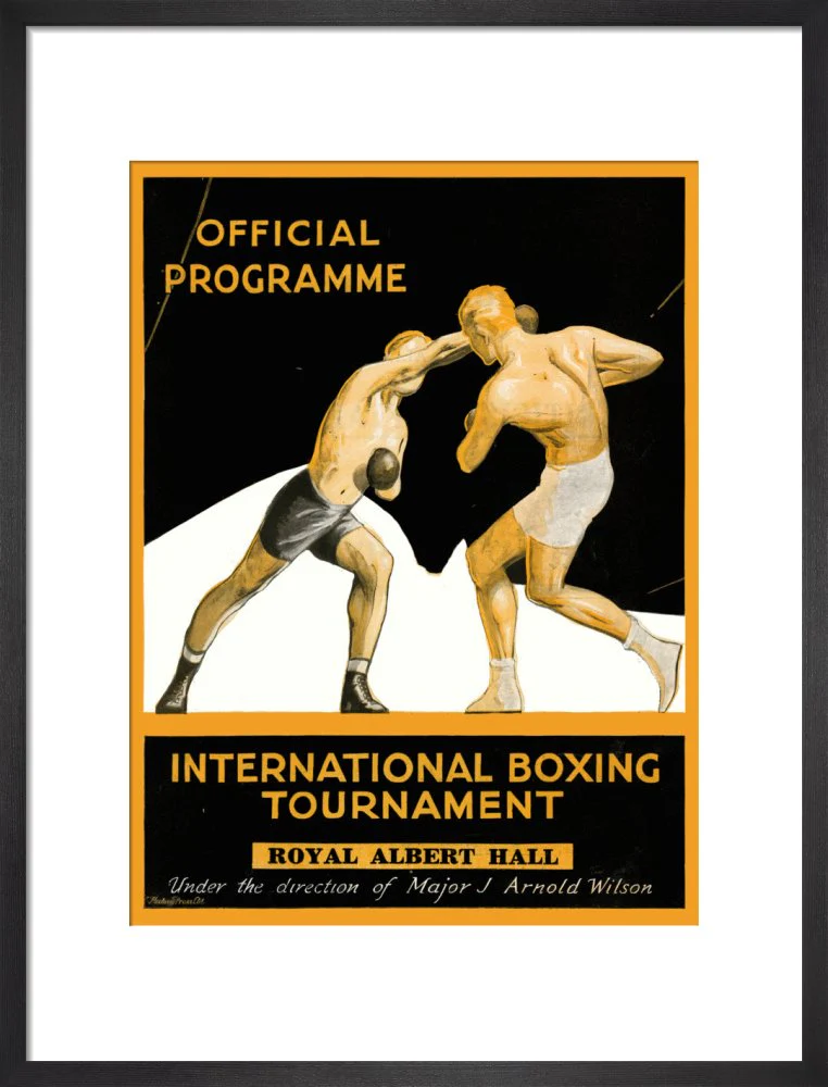 International Boxing Tournament Programme Art Print - Image 9