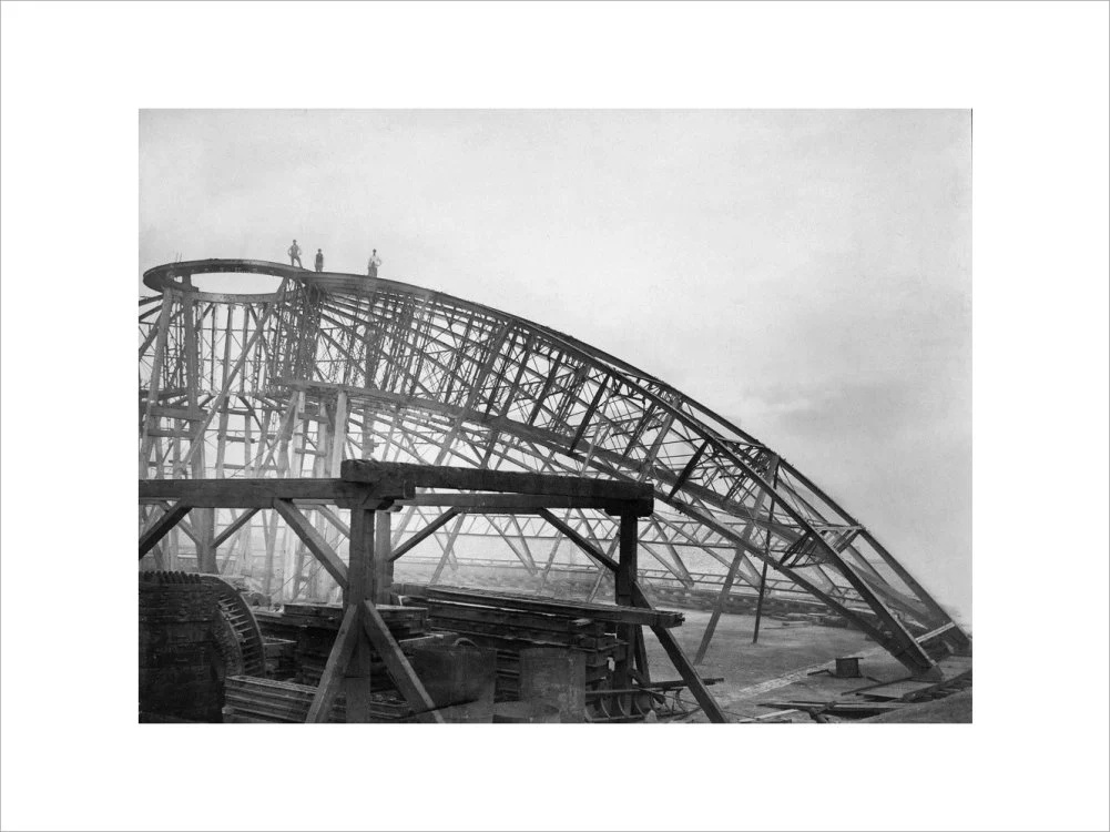 Black and White Construction of the Royal Albert Hall Art Print - Image 18
