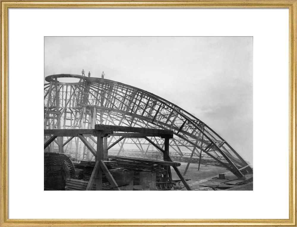Black and White Construction of the Royal Albert Hall Art Print - Image 35