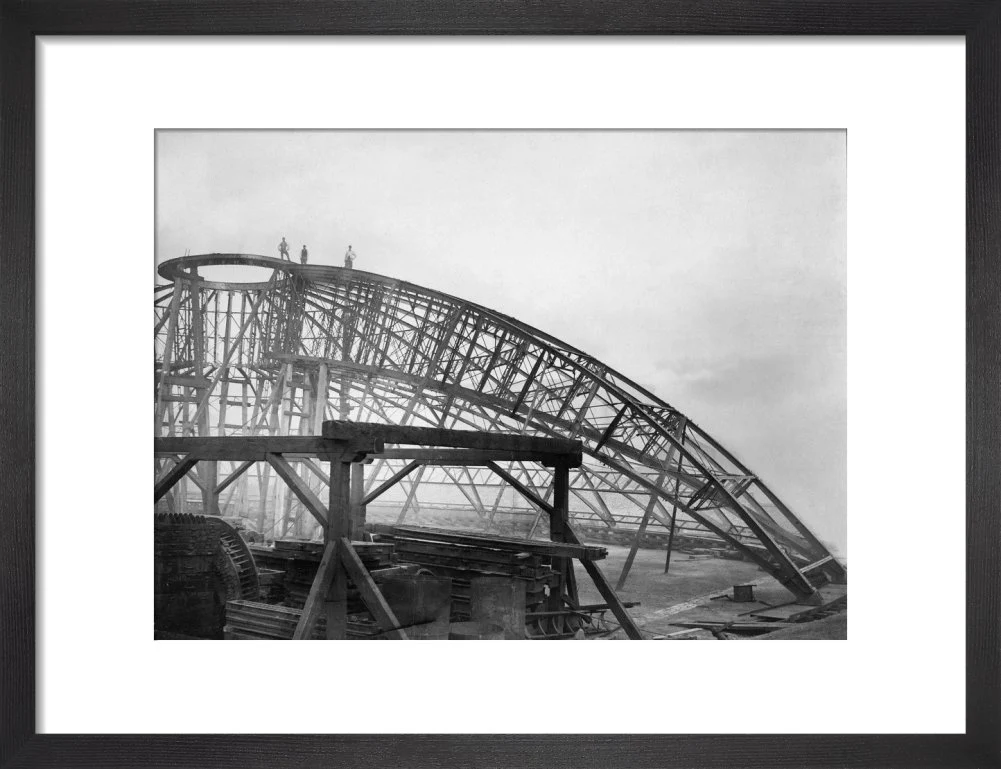 Black and White Construction of the Royal Albert Hall Art Print - Image 4