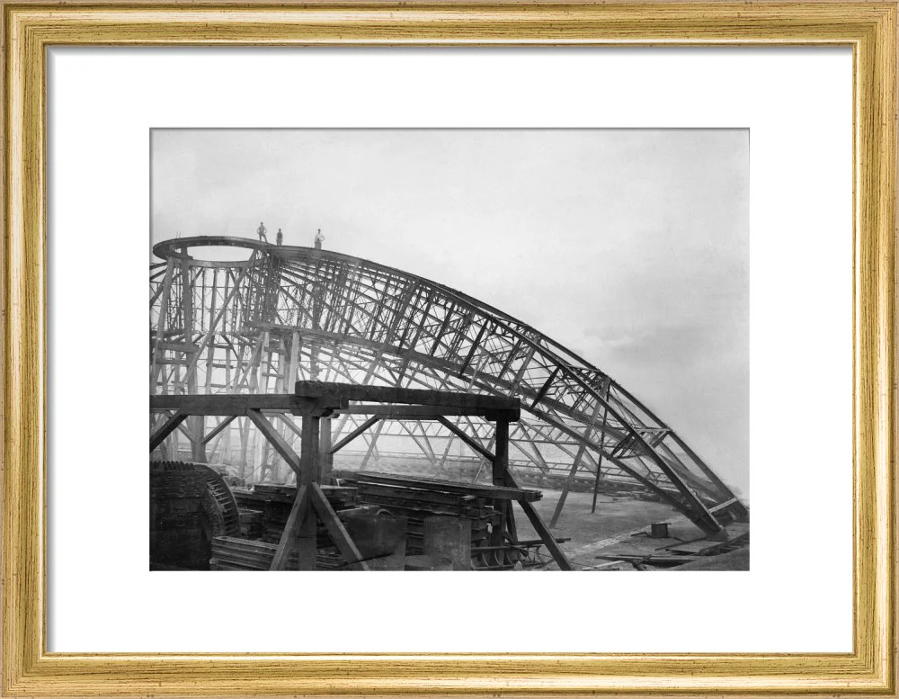 Black and White Construction of the Royal Albert Hall Art Print - Image 6
