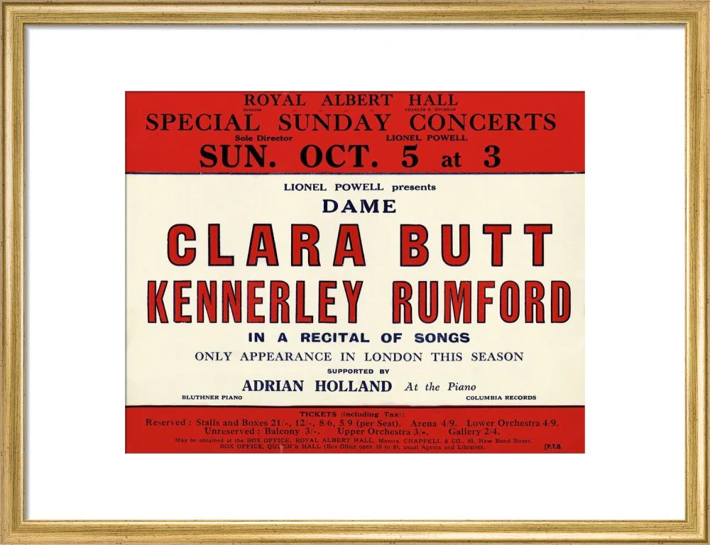 Dame Clara Butt and Kennerley Rumford's Special Sunday Concerts (1930-1931 Season) Art Print - Image 11