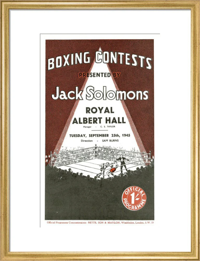 Boxing Contests 1945 Art Print - Image 11