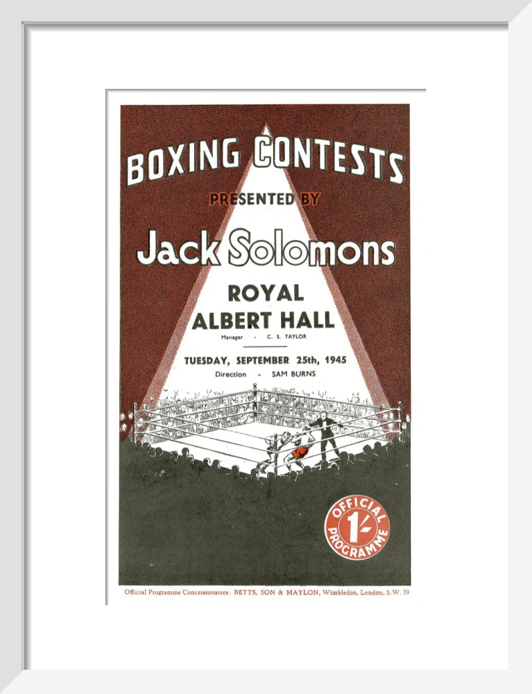 Boxing Contests 1945 Art Print - Image 24
