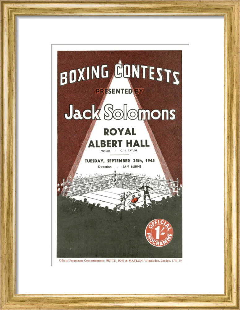 Boxing Contests 1945 Art Print - Image 25