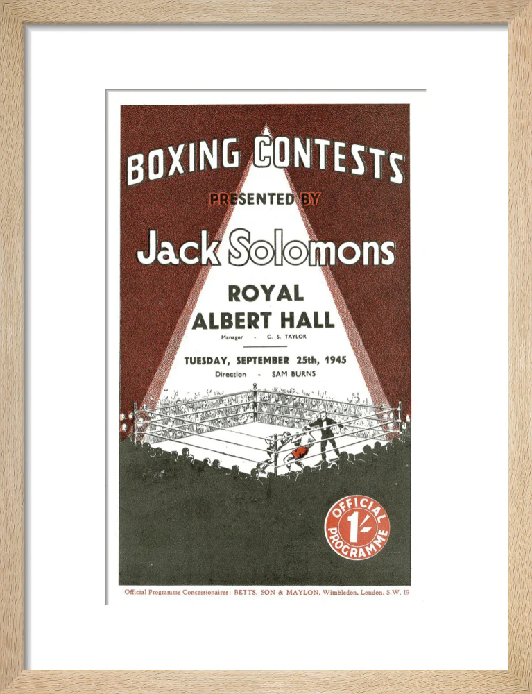 Boxing Contests 1945 Art Print - Image 26