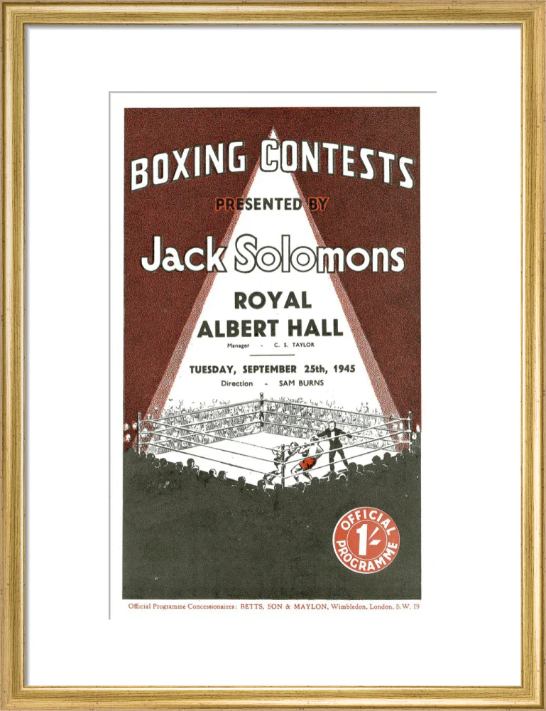 Boxing Contests 1945 Art Print - Image 30