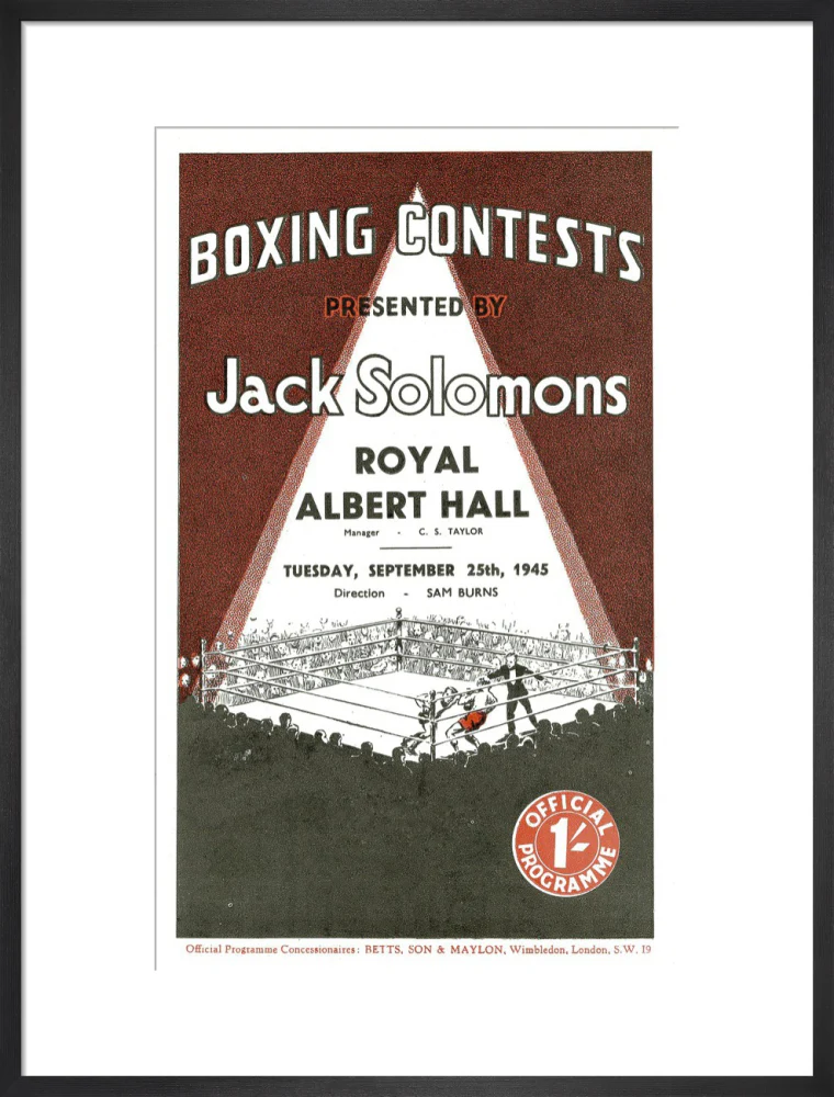 Boxing Contests 1945 Art Print - Image 33