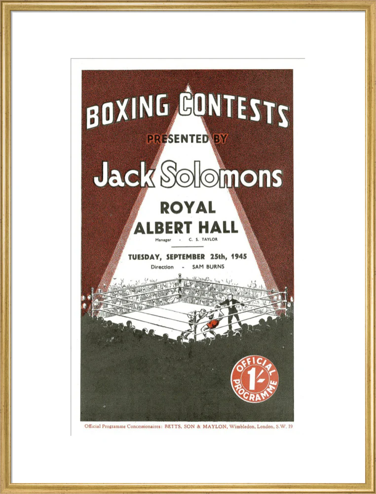Boxing Contests 1945 Art Print - Image 40
