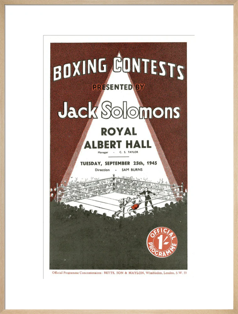 Boxing Contests 1945 Art Print - Image 41