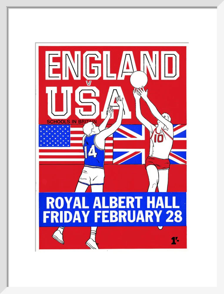 English Schools Basketball Tournament Art Print - Image 10