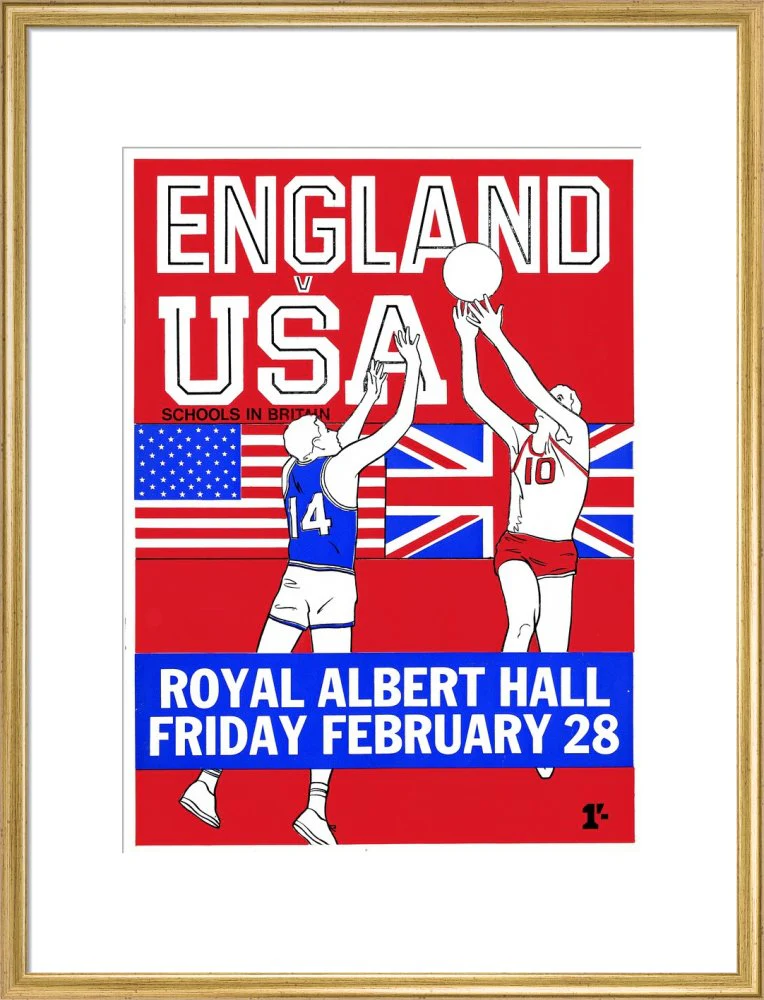 English Schools Basketball Tournament Art Print - Image 16