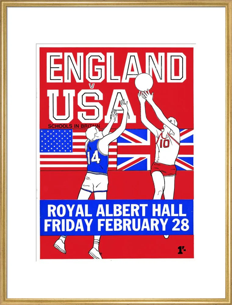 English Schools Basketball Tournament Art Print - Image 21
