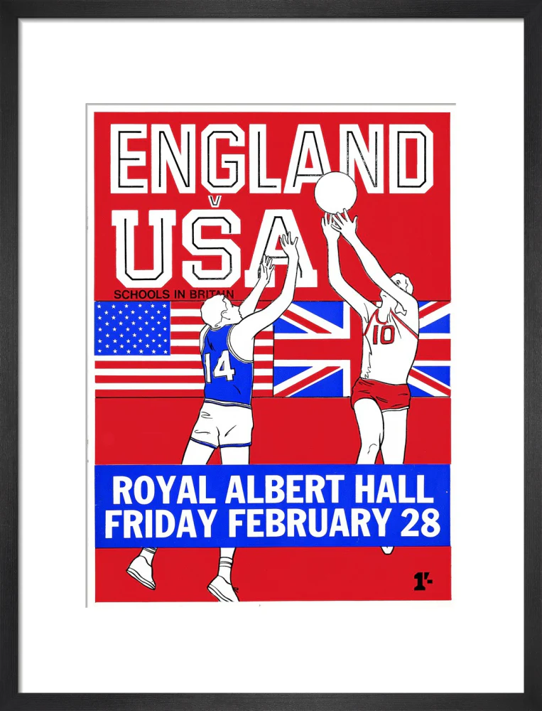 English Schools Basketball Tournament Art Print - Image 28