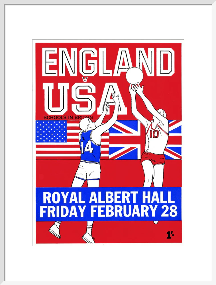 English Schools Basketball Tournament Art Print - Image 39