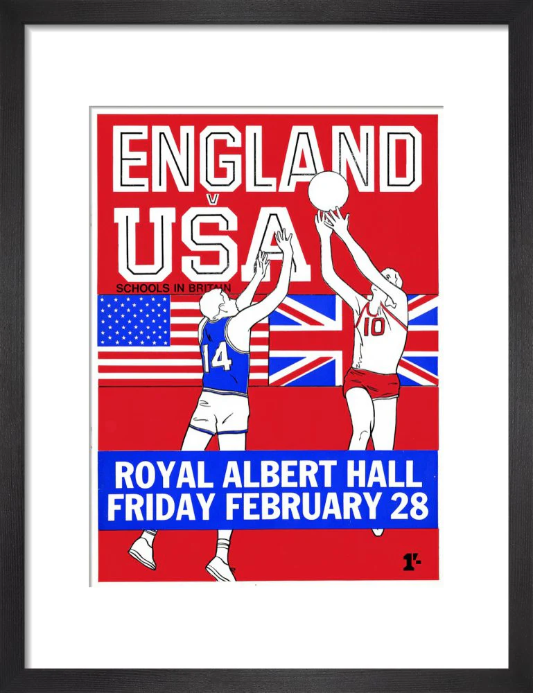 English Schools Basketball Tournament Art Print - Image 4