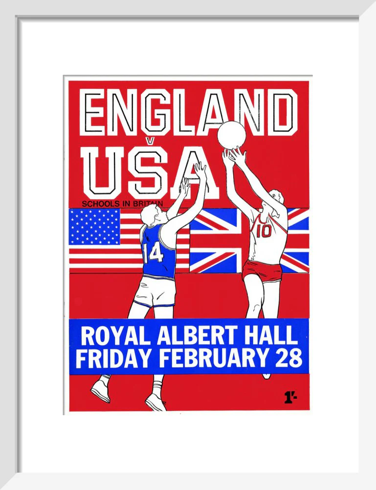 English Schools Basketball Tournament Art Print - Image 5