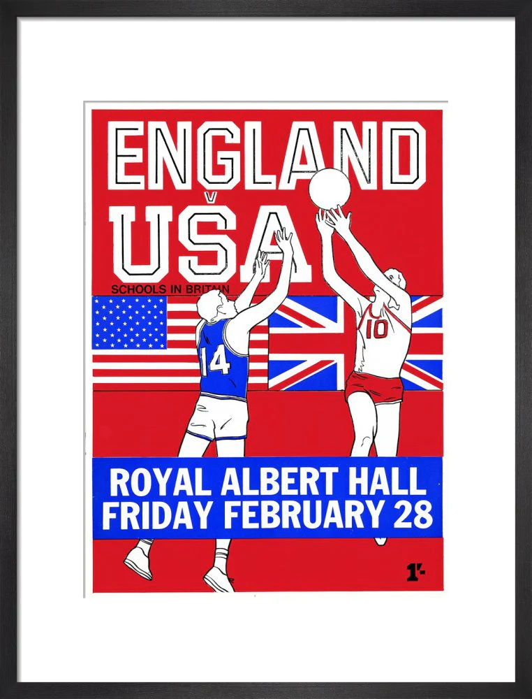 English Schools Basketball Tournament Art Print - Image 9
