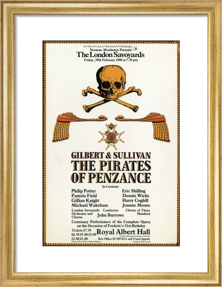 Gilbert & Sullivan's 'The Pirates of Penzance' Art Print - Image 25