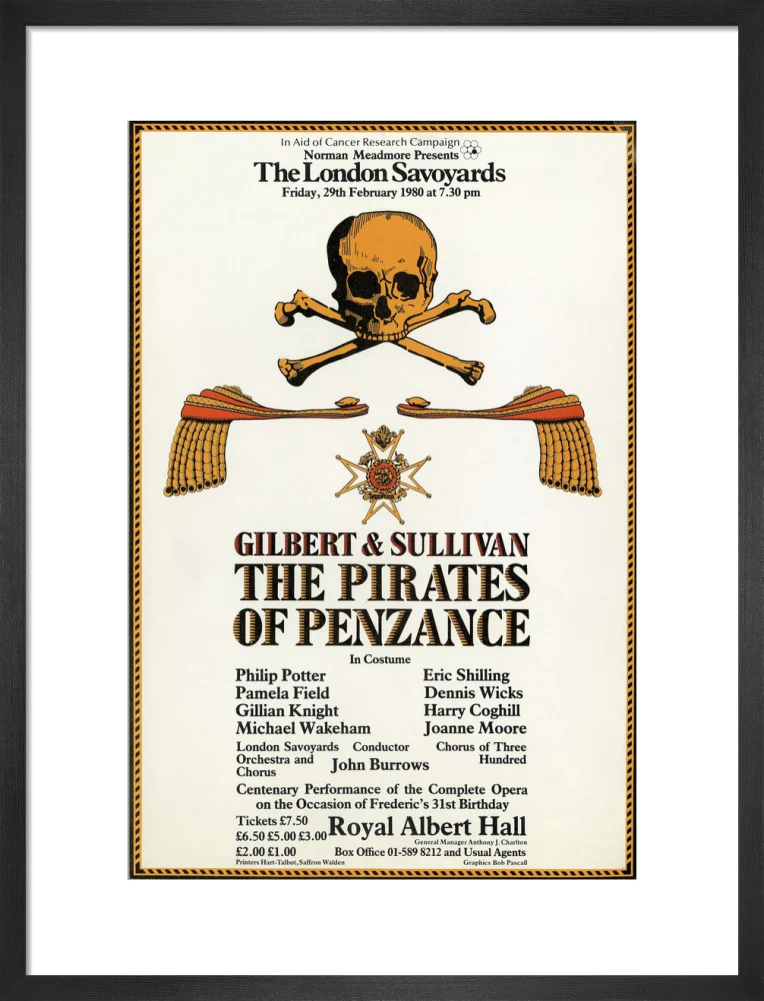 Gilbert & Sullivan's 'The Pirates of Penzance' Art Print - Image 28