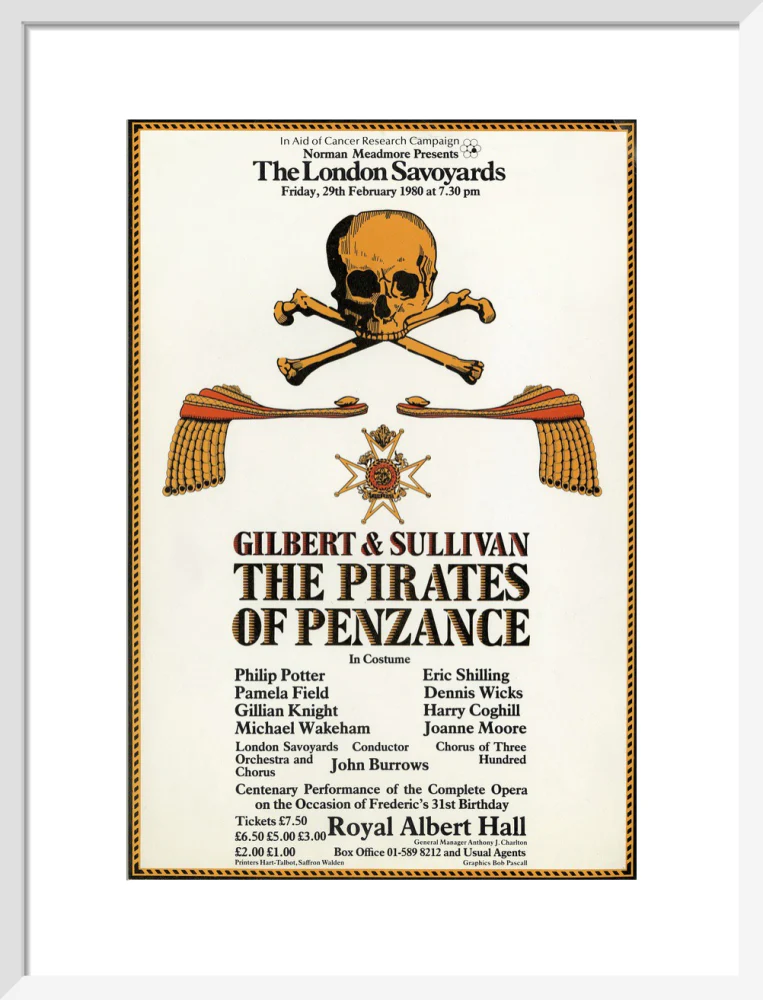 Gilbert & Sullivan's 'The Pirates of Penzance' Art Print - Image 29