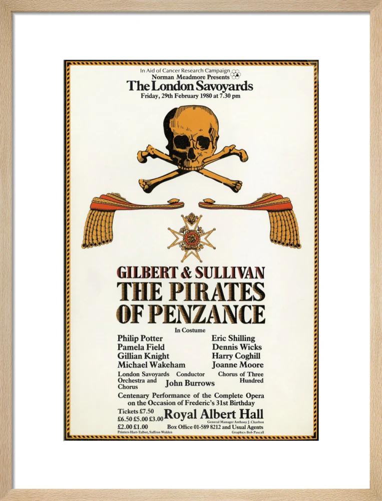 Gilbert & Sullivan's 'The Pirates of Penzance' Art Print - Image 31