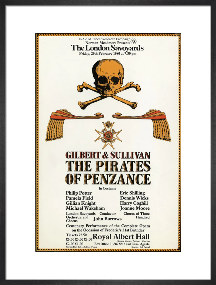 Gilbert & Sullivan's 'The Pirates of Penzance' Art Print - Image 33