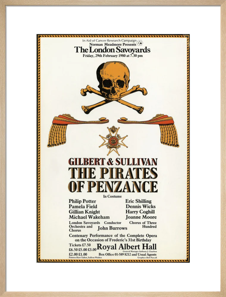 Gilbert & Sullivan's 'The Pirates of Penzance' Art Print - Image 36