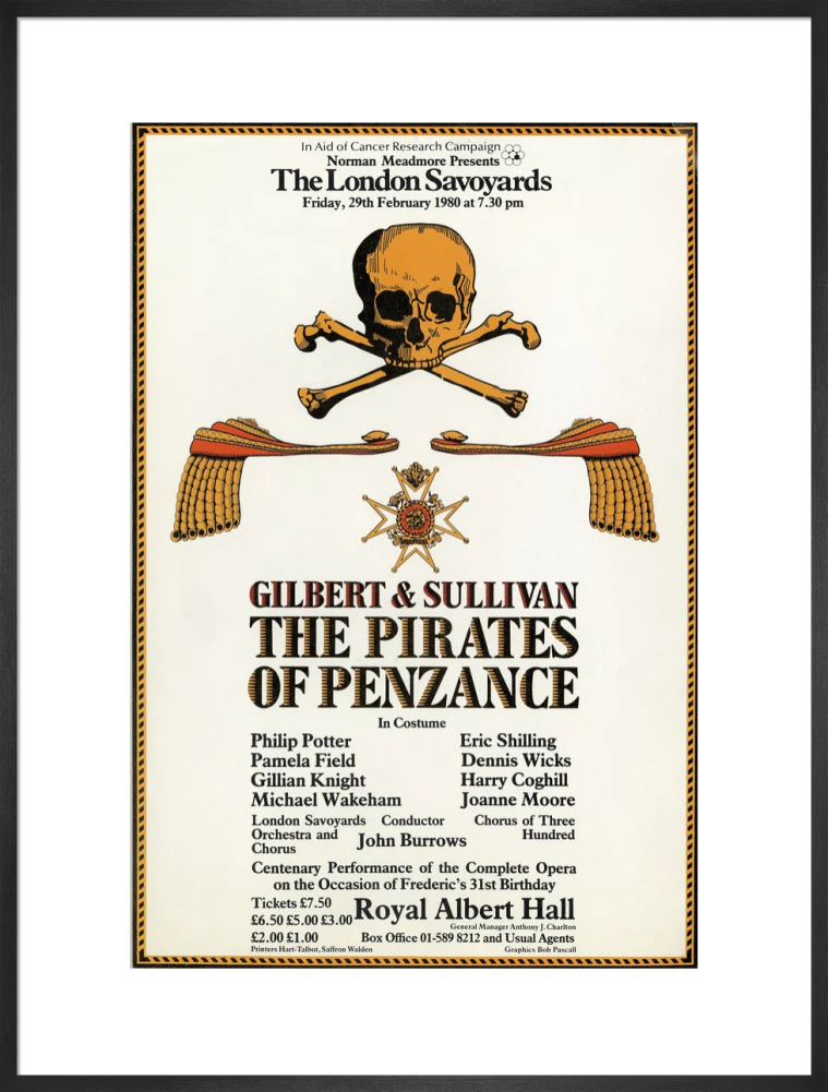 Gilbert & Sullivan's 'The Pirates of Penzance' Art Print - Image 38