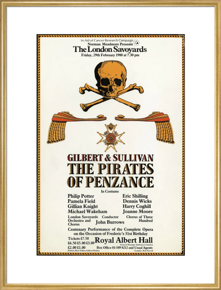 Gilbert & Sullivan's 'The Pirates of Penzance' Art Print - Image 40