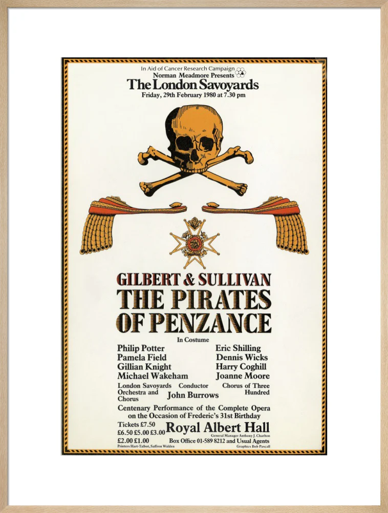 Gilbert & Sullivan's 'The Pirates of Penzance' Art Print - Image 41