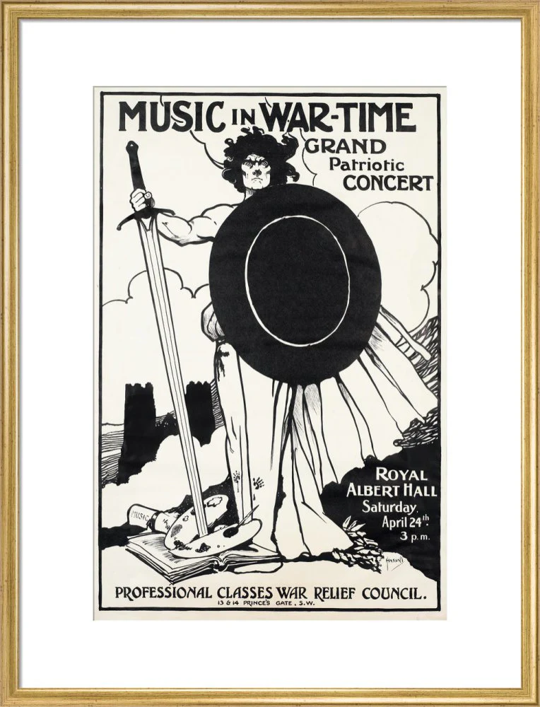 Grand Patriotic Concert, in aid of the Professional Classes War Relief Council and Recruiting Art Print - Image 16