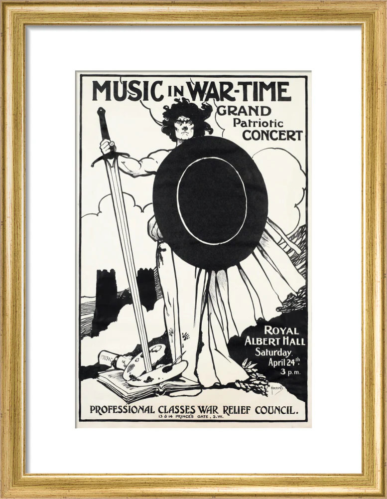 Grand Patriotic Concert, in aid of the Professional Classes War Relief Council and Recruiting Art Print - Image 25