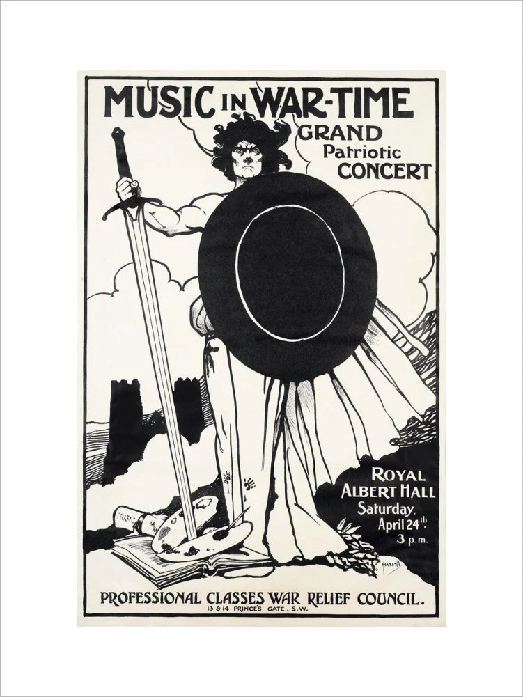 Grand Patriotic Concert, in aid of the Professional Classes War Relief Council and Recruiting Art Print - Image 8
