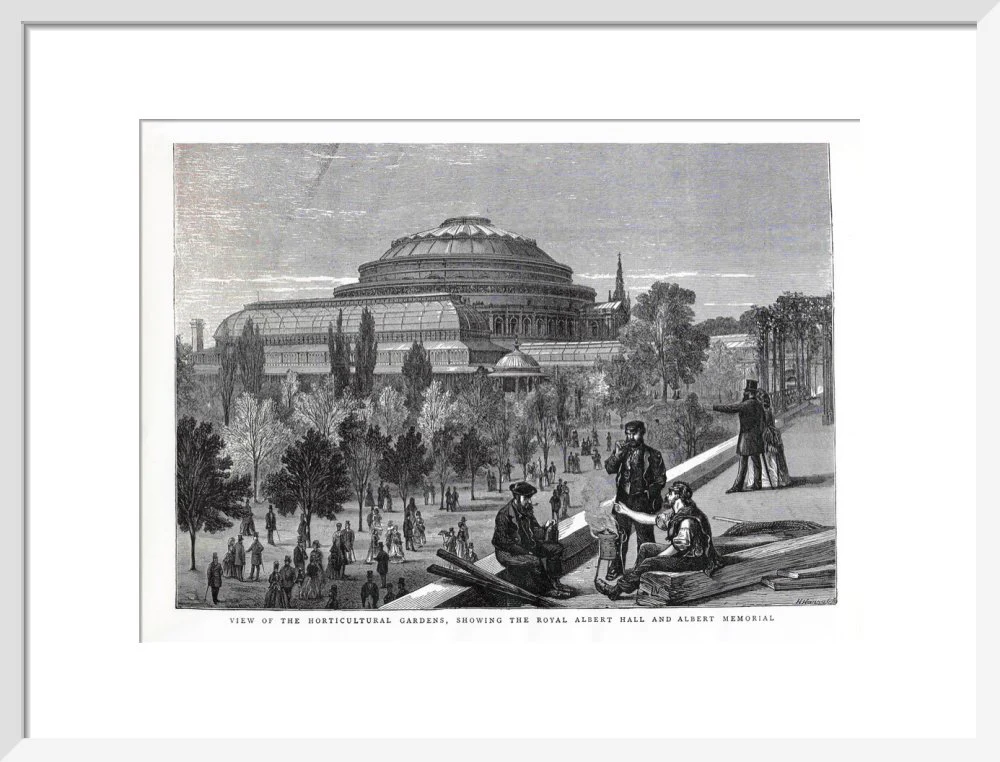 Exterior of the Royal Albert Hall from the Royal Horticultural Society Gardens Art Print - Image 10