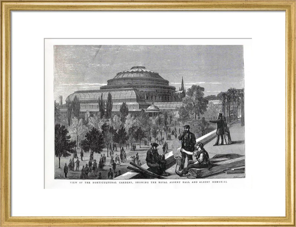 Exterior of the Royal Albert Hall from the Royal Horticultural Society Gardens Art Print - Image 11
