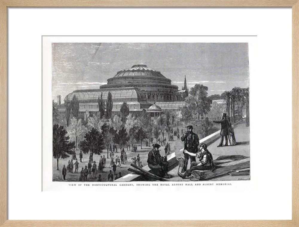 Exterior of the Royal Albert Hall from the Royal Horticultural Society Gardens Art Print - Image 12