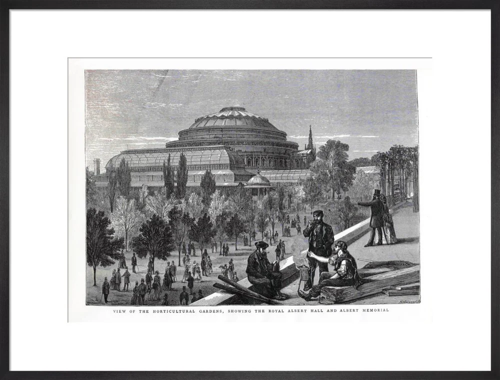 Exterior of the Royal Albert Hall from the Royal Horticultural Society Gardens Art Print - Image 14